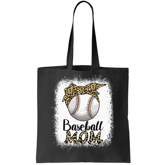 Leopard Baseball Softball Mom Lover Mother's Day Tote Bag