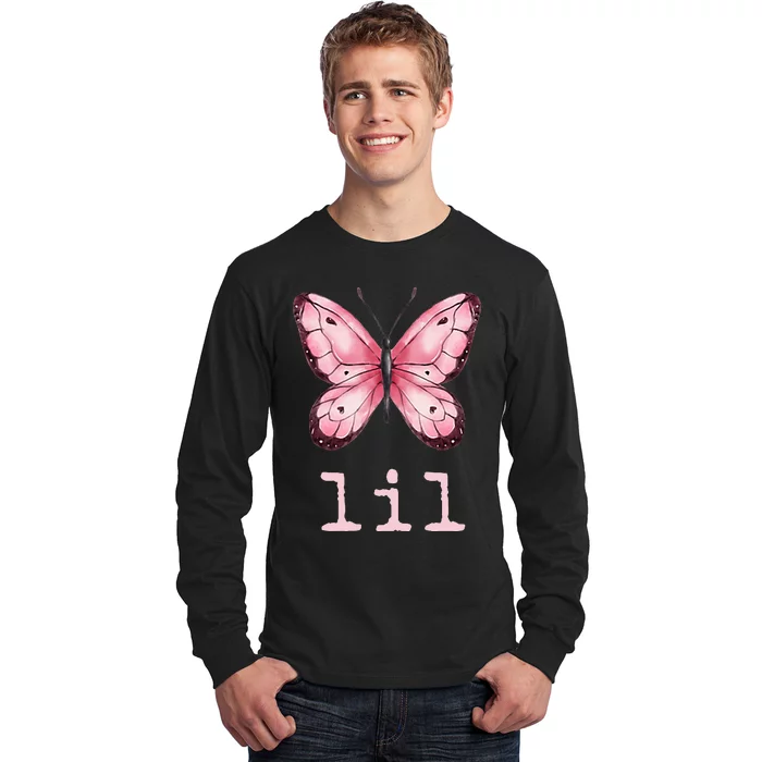 Little Butterfly Sorority Reveal Big Little for Lil Sister Long Sleeve Shirt