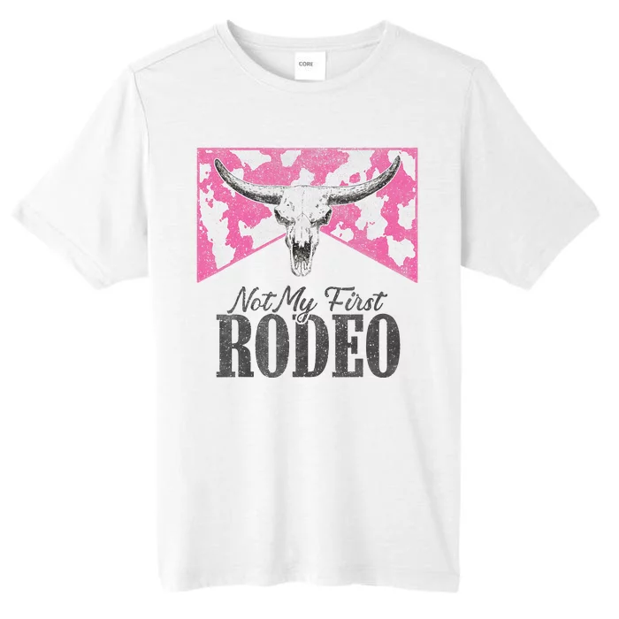 Leopard Bull Skull Western Life Country Not My First Rodeo ChromaSoft Performance T-Shirt