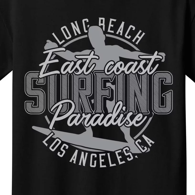 Long Beach Surfing Kids T-Shirt