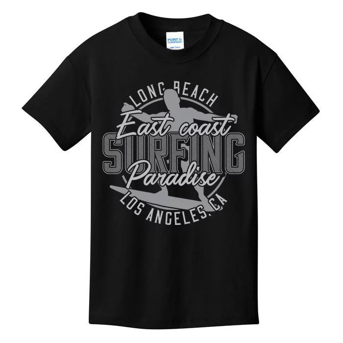 Long Beach Surfing Kids T-Shirt