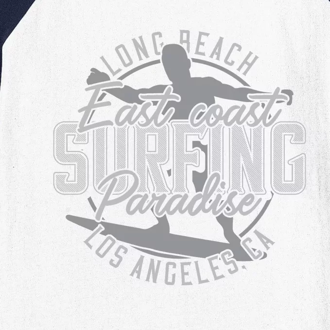 Long Beach Surfing Baseball Sleeve Shirt