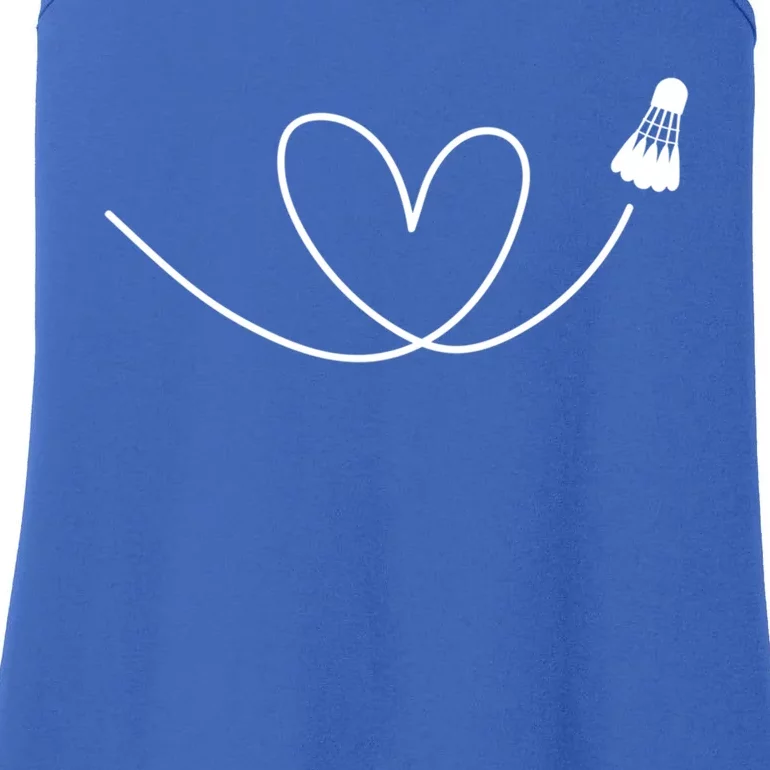 Love Badminton Shuttlecock Racket Gift Ladies Essential Tank