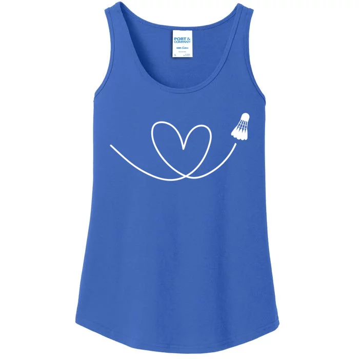 Love Badminton Shuttlecock Racket Gift Ladies Essential Tank