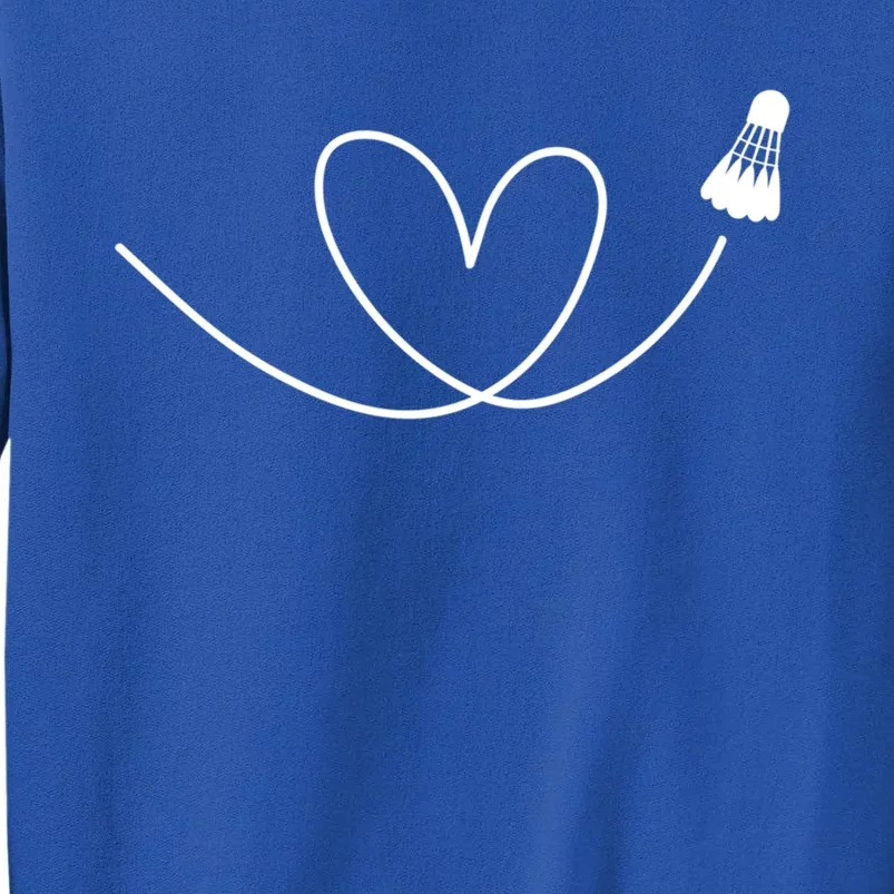 Love Badminton Shuttlecock Racket Gift Tall Sweatshirt