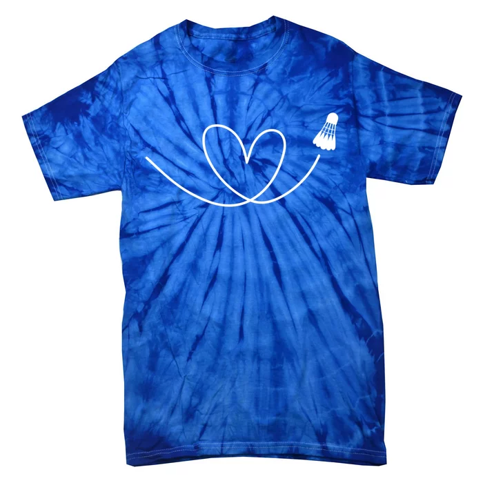 Love Badminton Shuttlecock Racket Gift Tie-Dye T-Shirt