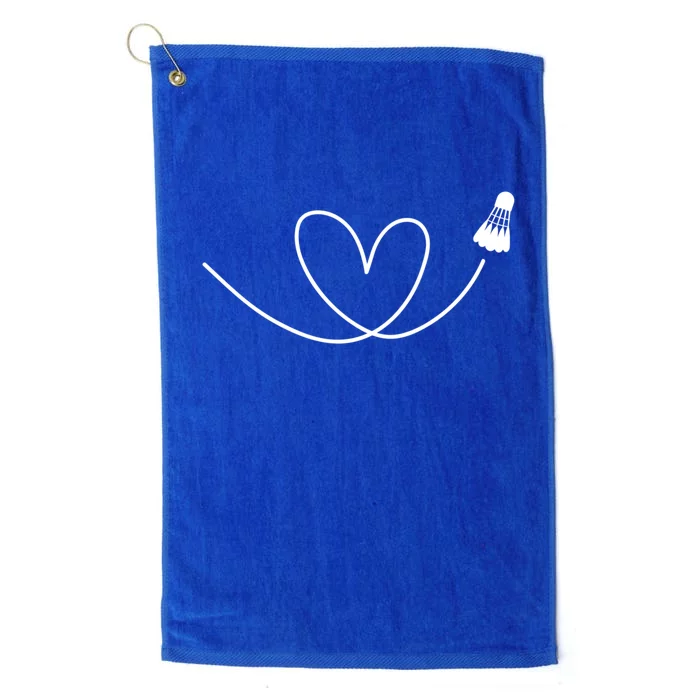 Love Badminton Shuttlecock Racket Gift Platinum Collection Golf Towel