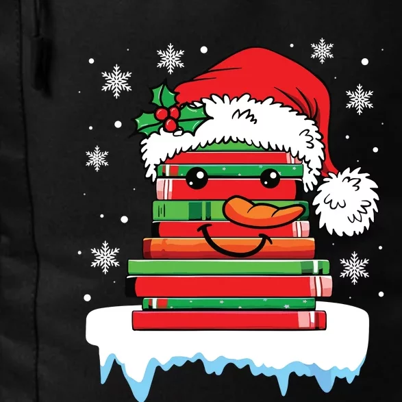 Librarian Book Santa Hat Reader Snow Pajamas Christmas Daily Commute Backpack