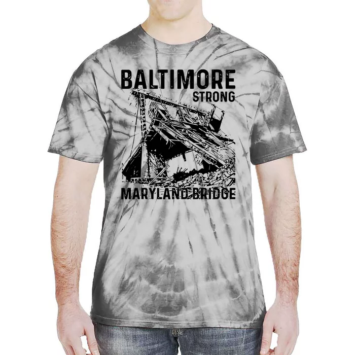 Limited Baltimore Strong Maryland Bridge Vintage Tie-Dye T-Shirt