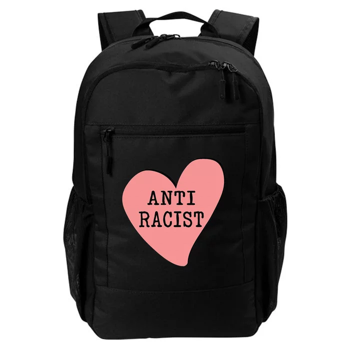 Love Blm Support Racial Equality Protest Heart Anti Racist Daily Commute Backpack