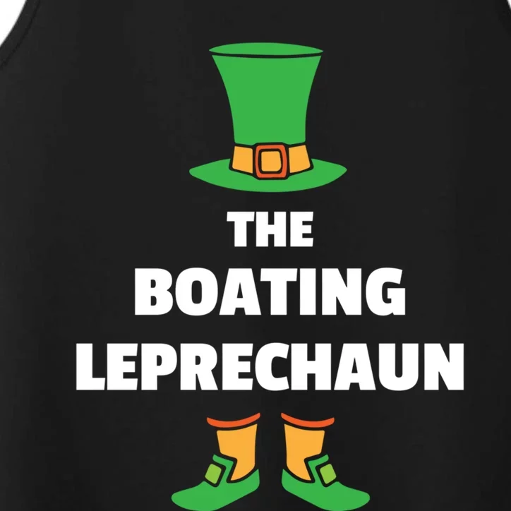 Leprechaun Boating St Patricks Day Boat Meaningful Gift Performance Tank