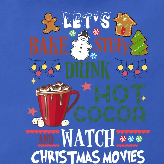 Let’S Bake Stuff Hot Cocoa Watch Christmas Movies Funny Gift Zip Tote Bag