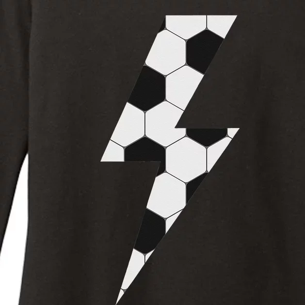 Lightning Bolt Soccer Womens CVC Long Sleeve Shirt