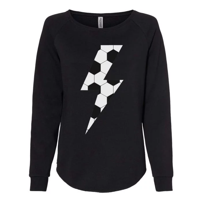 Lightning Bolt Soccer Womens California Wash Sweatshirt