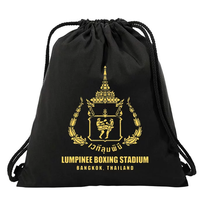 Lumpinee Boxing Stadium Bangkok Thailand Muay Thai Boxing Drawstring Bag