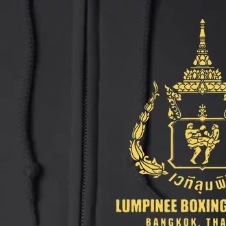 Lumpinee Boxing Stadium Bangkok Thailand Muay Thai Boxing Full Zip Hoodie