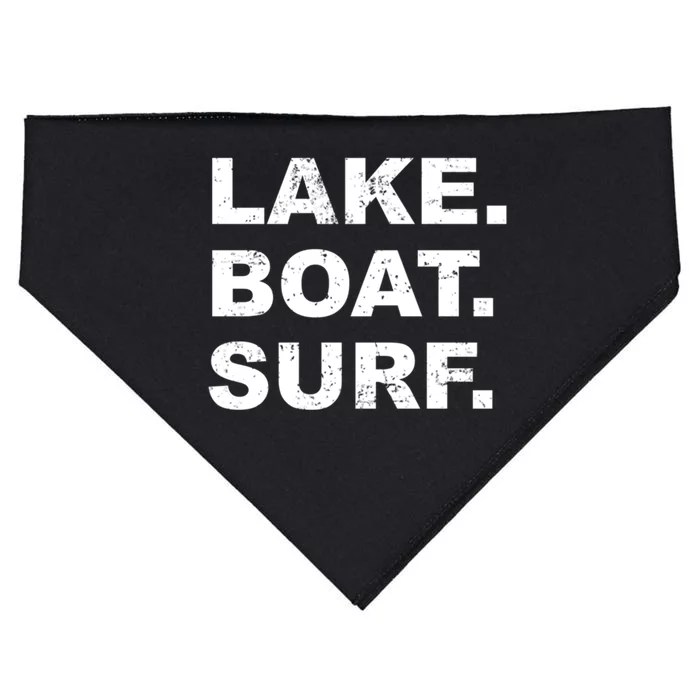 Lake Boat Surf Gift Wakesurf Wake Board Surfing USA-Made Doggie Bandana