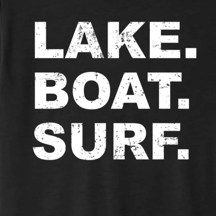 Lake Boat Surf Gift Wakesurf Wake Board Surfing ChromaSoft Performance T-Shirt