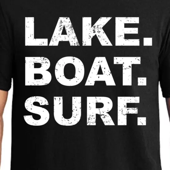 Lake Boat Surf Gift Wakesurf Wake Board Surfing Pajama Set