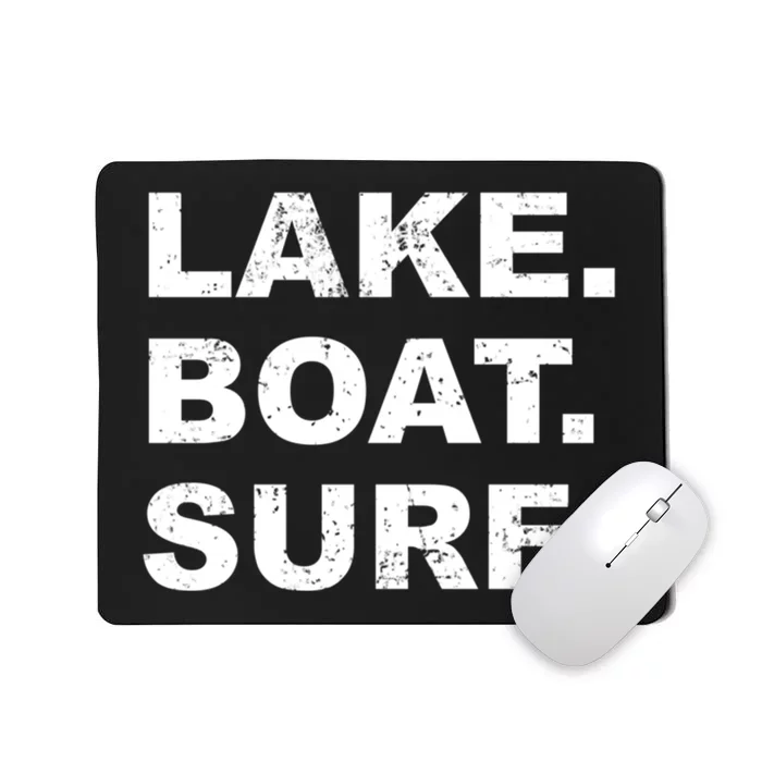 Lake Boat Surf Gift Wakesurf Wake Board Surfing Mousepad