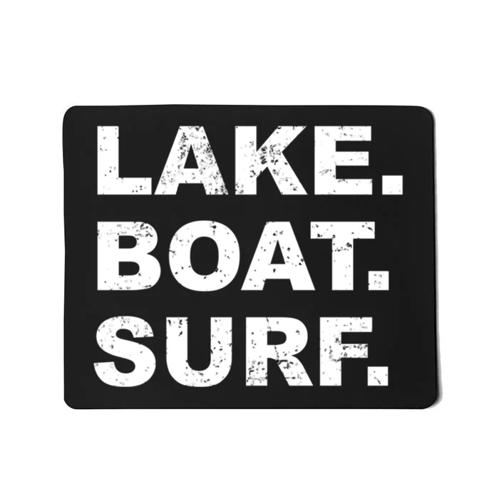 Lake Boat Surf Gift Wakesurf Wake Board Surfing Mousepad