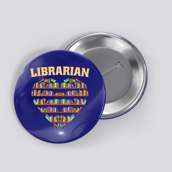 Librarian Books School Librarian Gift Button