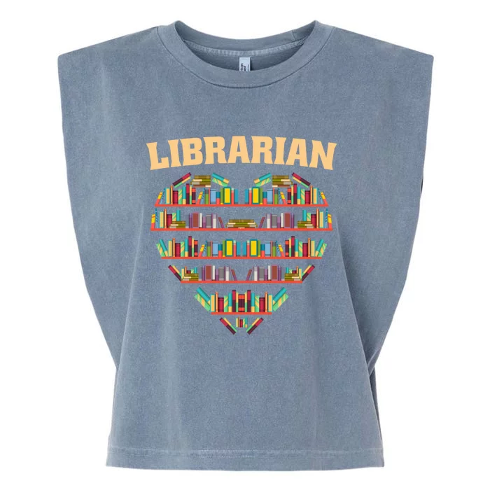 Librarian Books School Librarian Gift Garment-Dyed Women's Muscle Tee