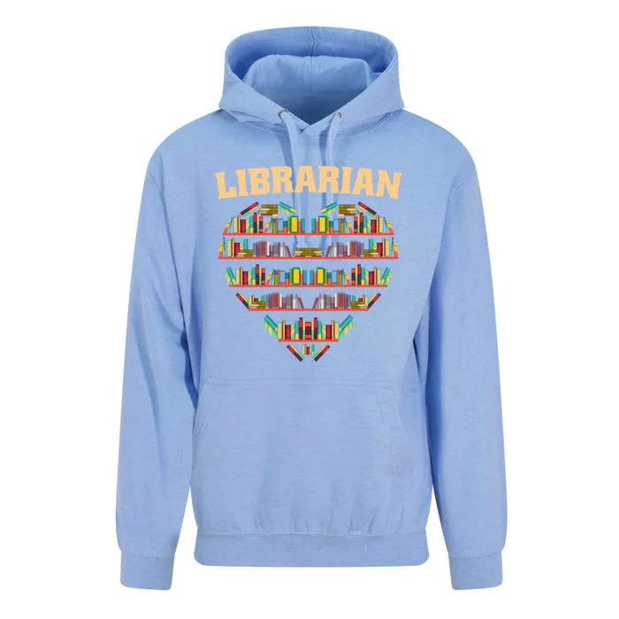 Librarian Books School Librarian Gift Unisex Surf Hoodie