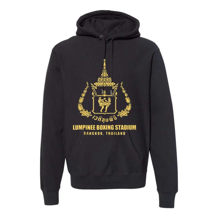 Lumpinee Boxing Stadium Bangkok Thailand Muay Thai Boxing Premium Hoodie