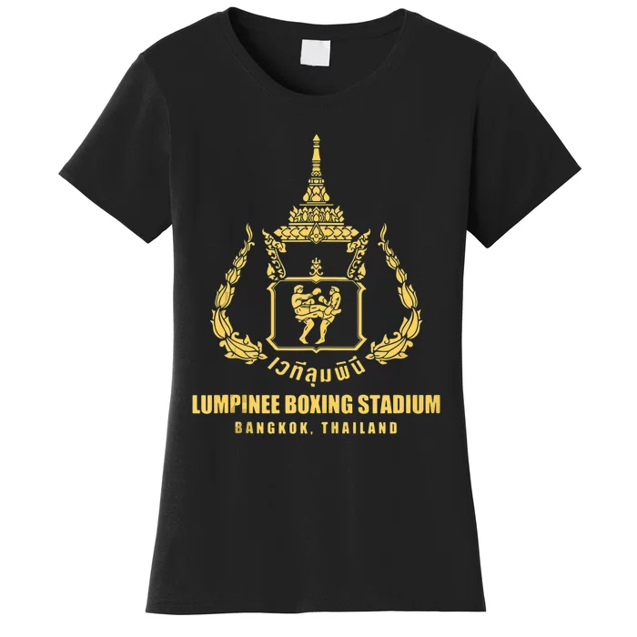 Lumpinee Boxing Stadium Bangkok Thailand Muay Thai Boxing Women's T-Shirt