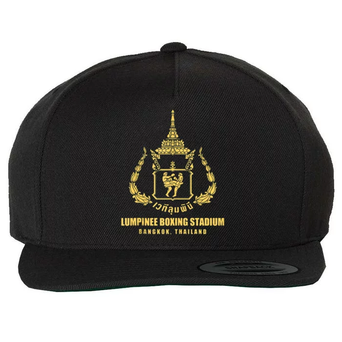 Lumpinee Boxing Stadium Bangkok Thailand Muay Thai Boxing Wool Snapback Cap