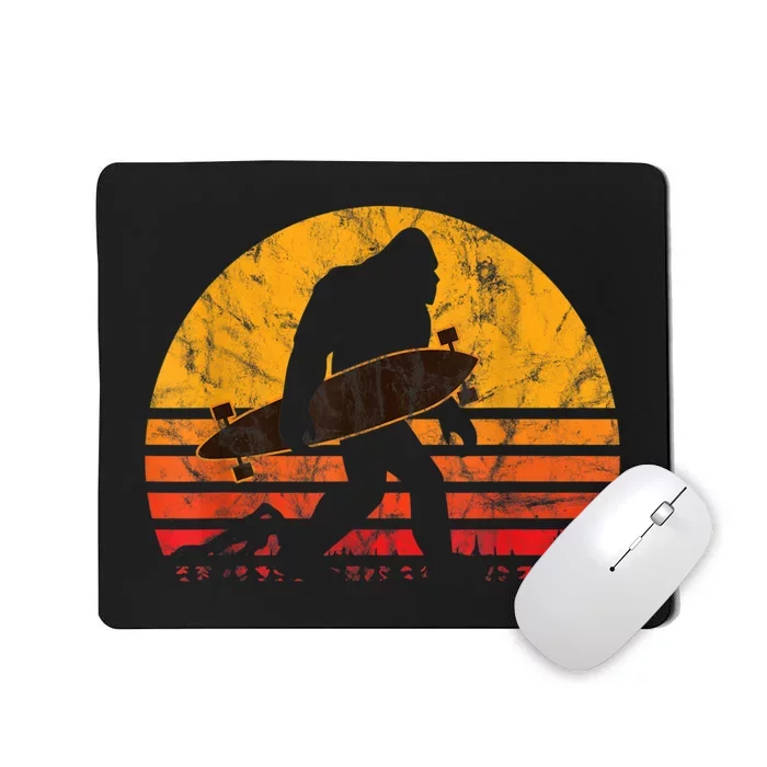 Longboard Bigfoot Skateboard & Sasquatch Fans Boys Mousepad