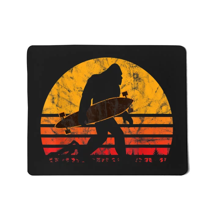 Longboard Bigfoot Skateboard & Sasquatch Fans Boys Mousepad