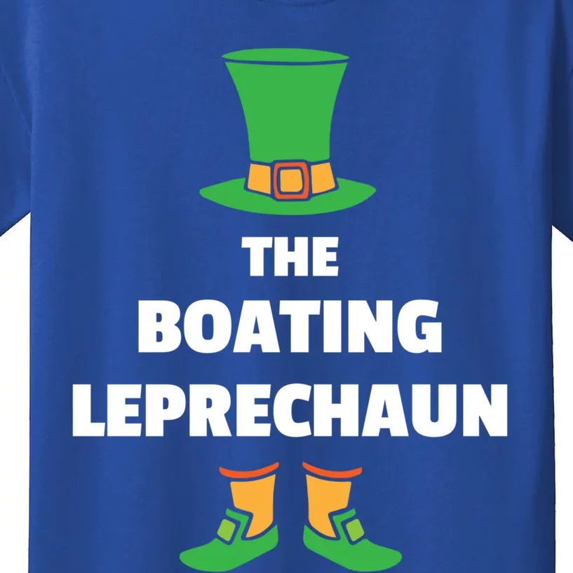 Leprechaun Boating St Patricks Day Boat Gift Kids T-Shirt