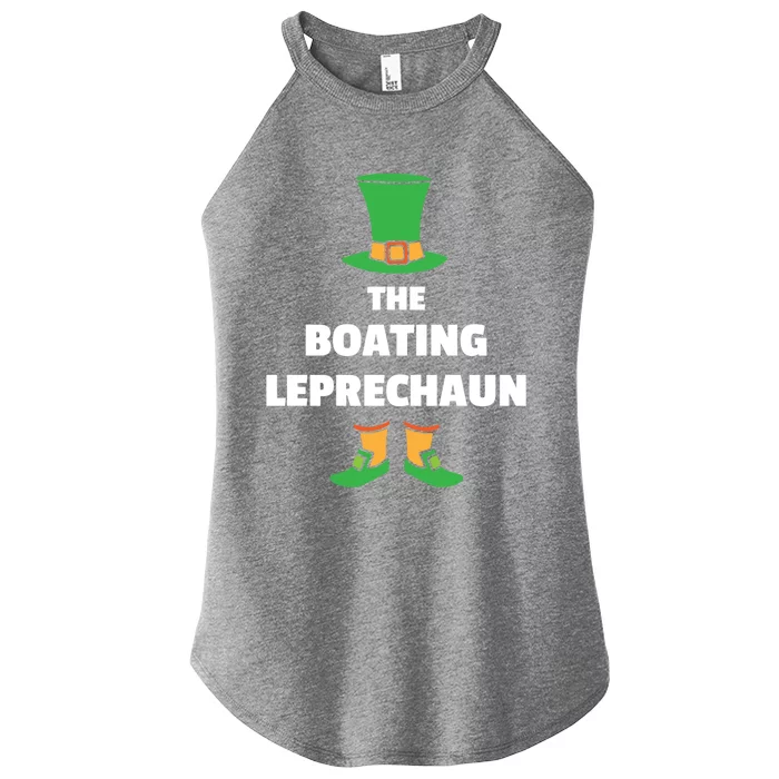 Leprechaun Boating St Patricks Day Boat Gift Women’s Perfect Tri Rocker Tank