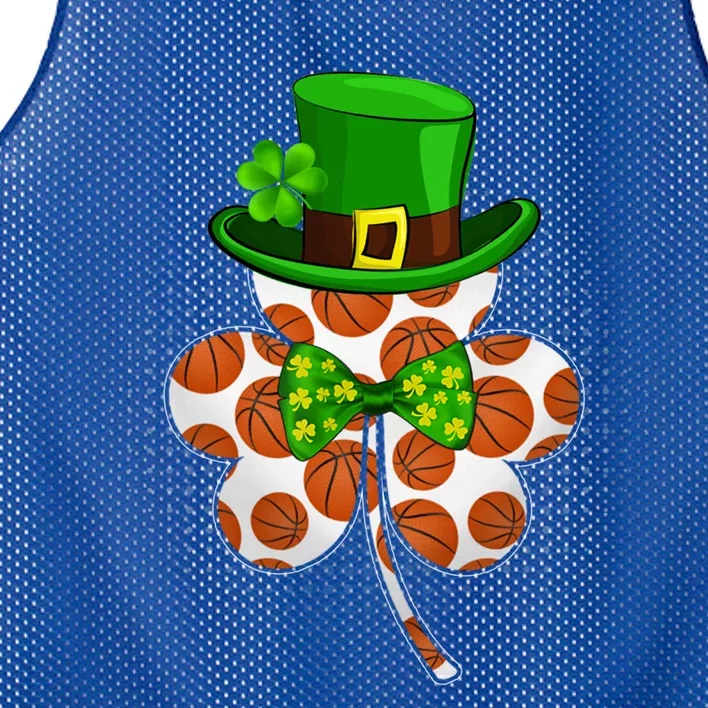 Leprechaun Basketball Shamrock St Patricks Day Irish Gift Mesh Reversible Basketball Jersey Tank