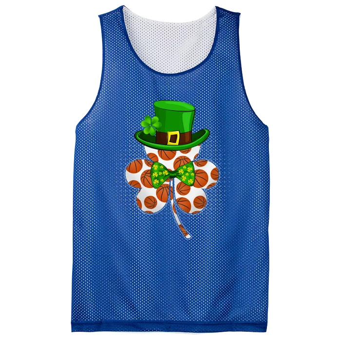 Leprechaun Basketball Shamrock St Patricks Day Irish Gift Mesh Reversible Basketball Jersey Tank