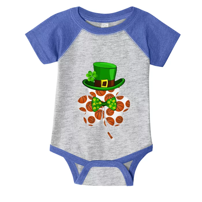 Leprechaun Basketball Shamrock St Patricks Day Irish Gift Infant Baby Jersey Bodysuit