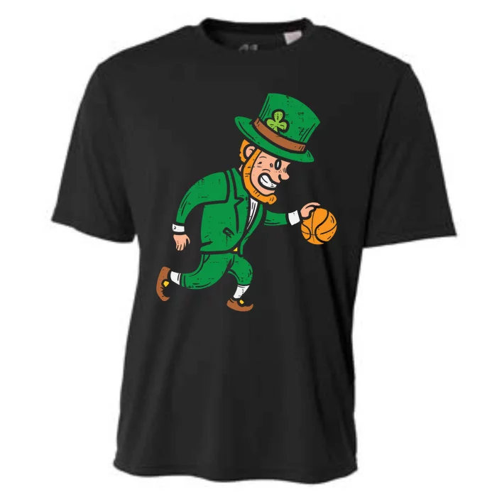 Leprechaun Basketball St Patricks Day Sport Gift Meaningful Gift Cooling Performance Crew T-Shirt