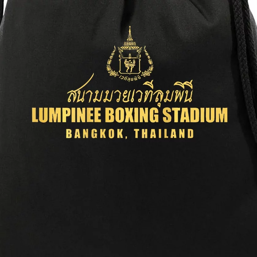 Lumpinee Boxing Stadium Bangkok Thailand Muay Thai Boxing Drawstring Bag