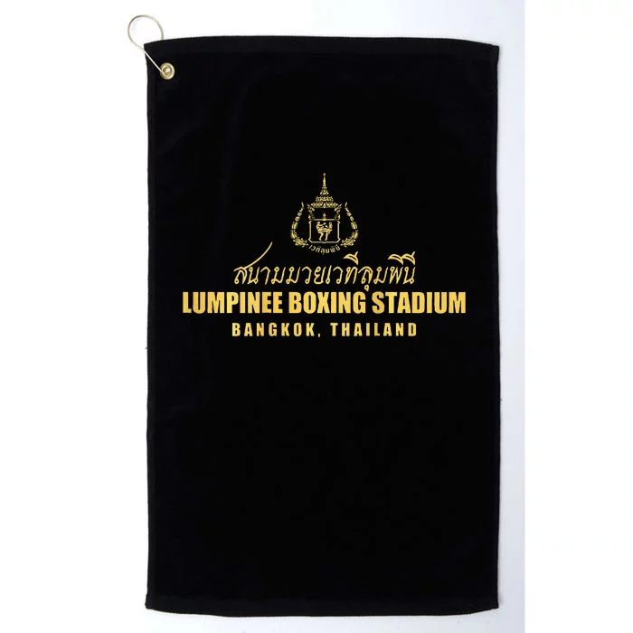 Lumpinee Boxing Stadium Bangkok Thailand Muay Thai Boxing Platinum Collection Golf Towel