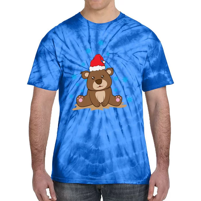 Little Bear Teddy With Snowflakes In XMas Great Gift Tie-Dye T-Shirt