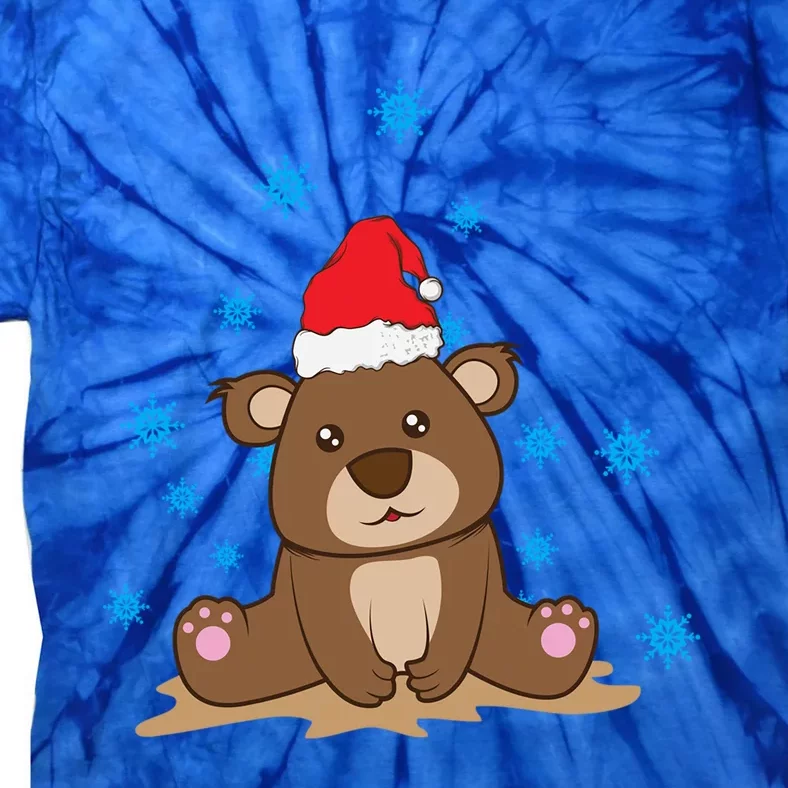 Little Bear Teddy With Snowflakes In XMas Great Gift Tie-Dye T-Shirt