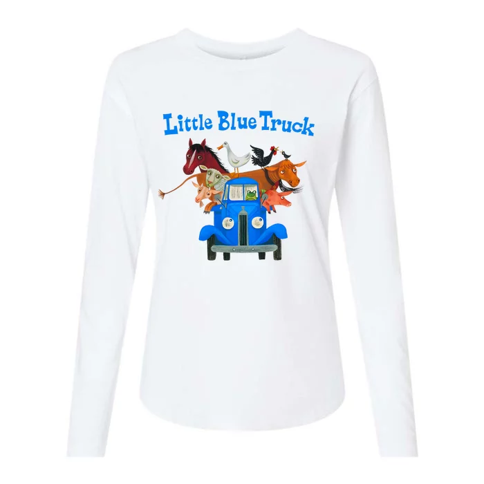 Little Blue Truck Womens Cotton Relaxed Long Sleeve T-Shirt