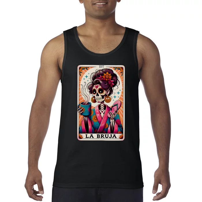 La Bruja Tarot Card Funny Mexican Mom Tank Top