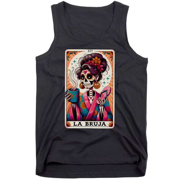 La Bruja Tarot Card Funny Mexican Mom Tank Top