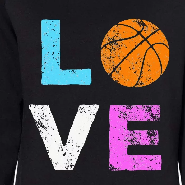 Love Basketball Team Fan Gift Womens California Wash Sweatshirt