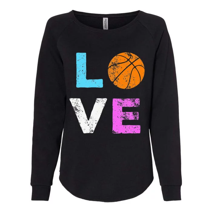 Love Basketball Team Fan Gift Womens California Wash Sweatshirt