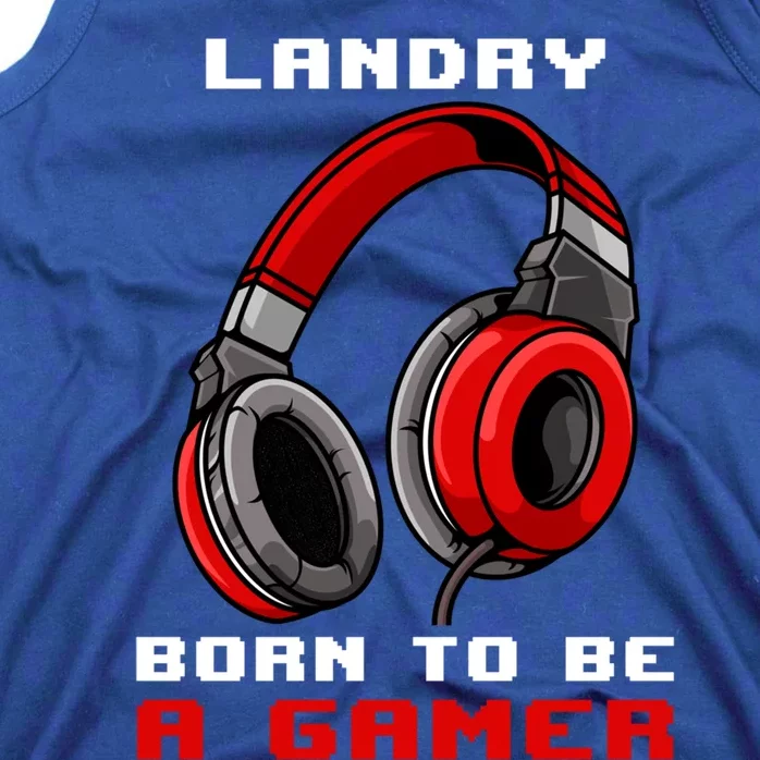 Landry Born To Be A Gamer Personalized Gift Tank Top