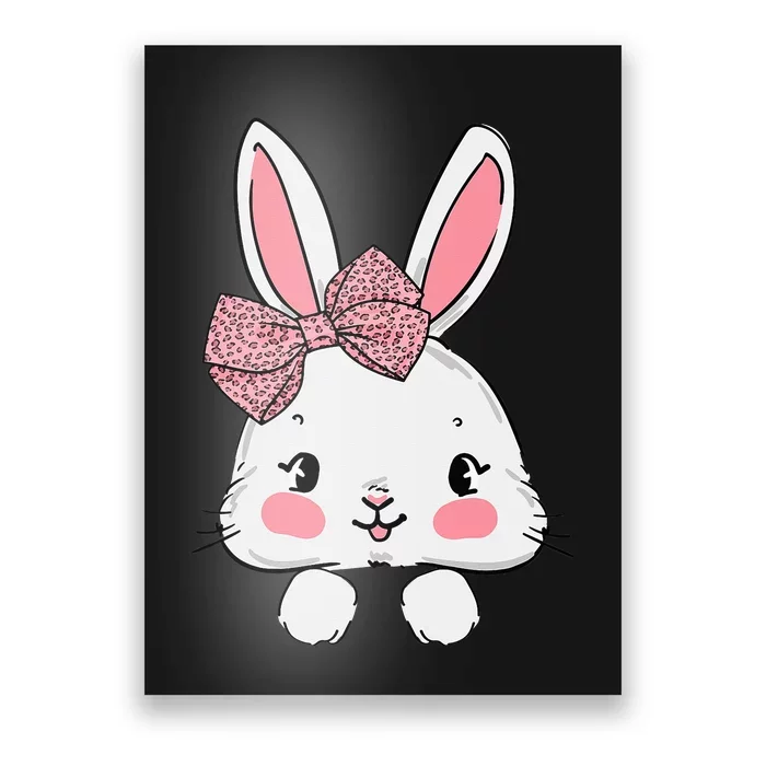 Leopard Bow Tie Easter Day Easter Bunny Poster